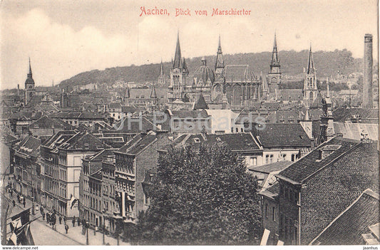 Aachen - Blick vom Marschiertor - 32426 - old postcard - 1904 - Germany - unused - JH Postcards