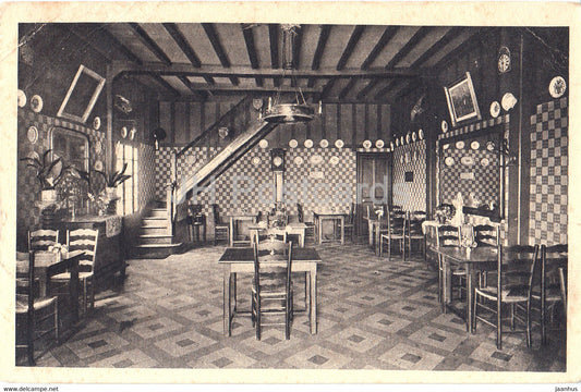 Corneville sur Risle - Hostellerie des Cloches - Salle du Carillon - old postcard - France - used - JH Postcards