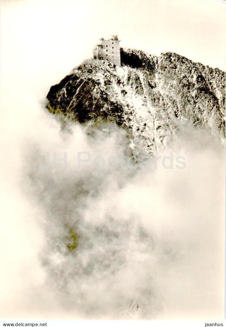 Vysoke Tatry - stanica lanovky na Lomnickom stite - cable car station - High Tatras - Slovakia - Czechoslovakia - unused - JH Postcards