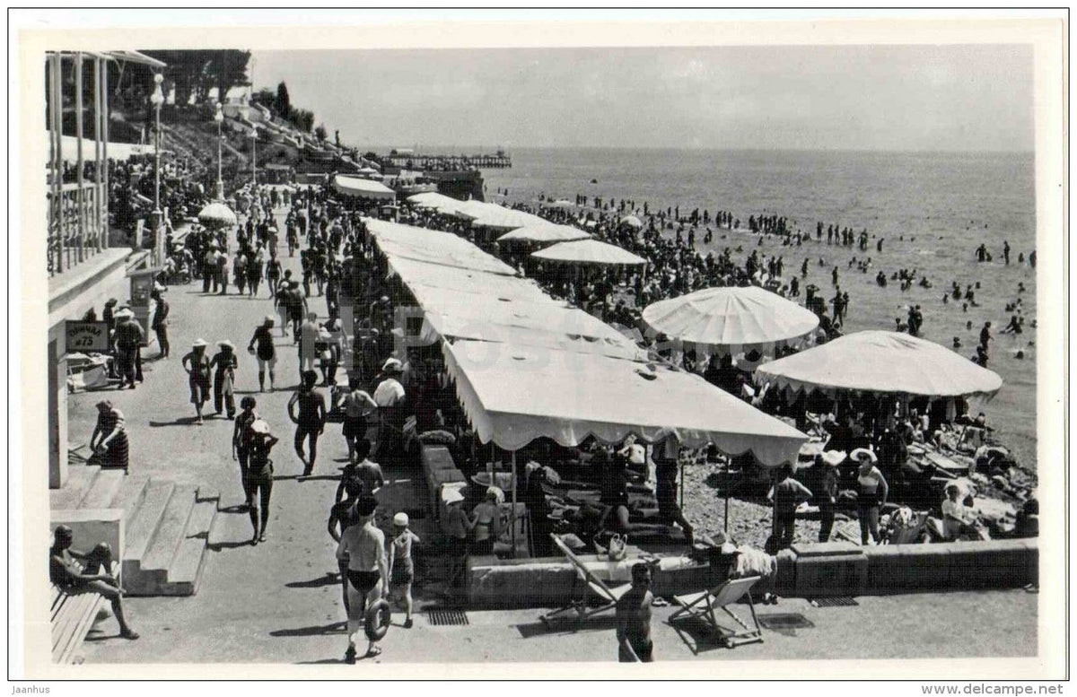 Vereshchagin City Beach - Sochi - photo card - 1960 - Russia USSR - unused - JH Postcards