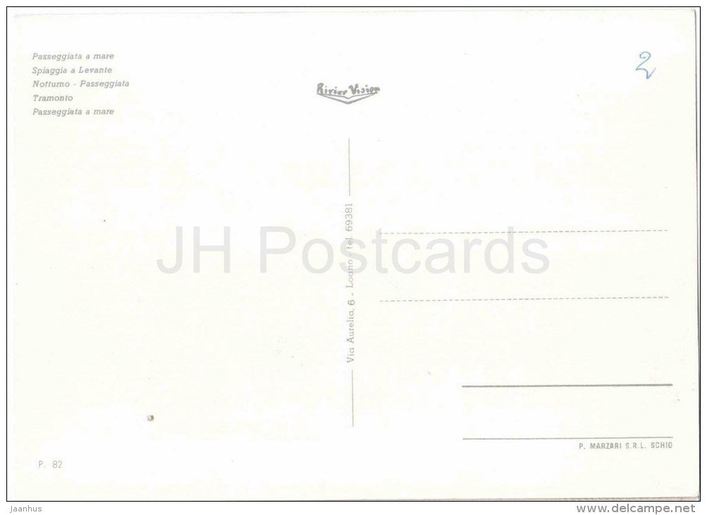Passeggiata a Mare - Pietra Ligure - Savona - Liguria - P. 82 - Italia - Italy - unused - JH Postcards