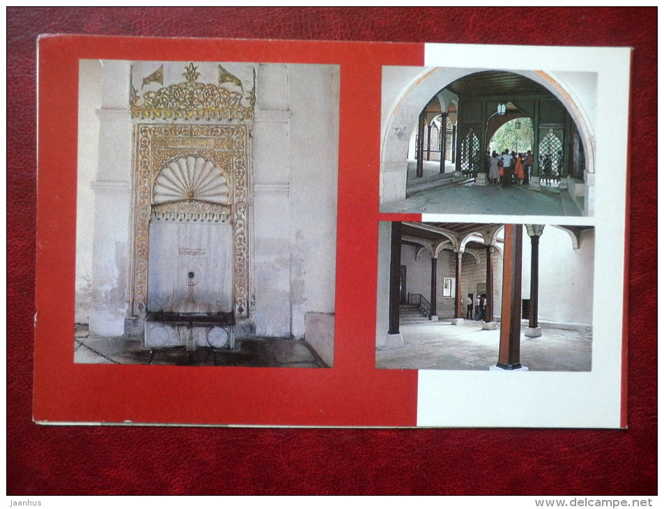 ensemble of the former khan's palace. Historical and Archaeological Museum - Crimea - 1987 - Ukraine USSR - used - JH Postcards