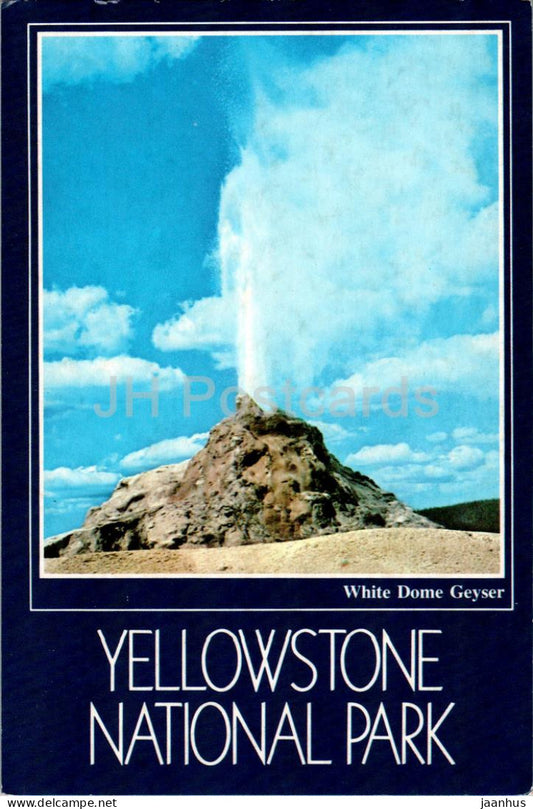 Yellowstone National Park - White Dome Geyser - B15132 - USA - unused - JH Postcards
