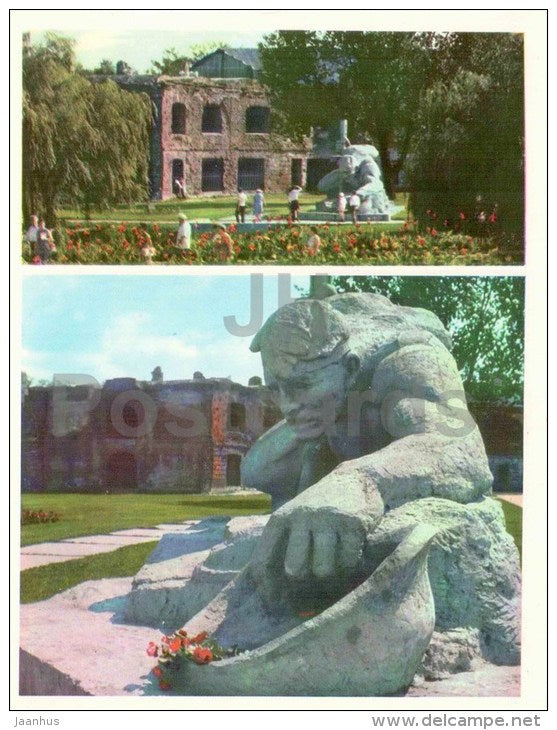 the southeastern part of the circular barracks in the citadel - Brest - large format card - 1978 - Belarus USSR - unused - JH Postcards