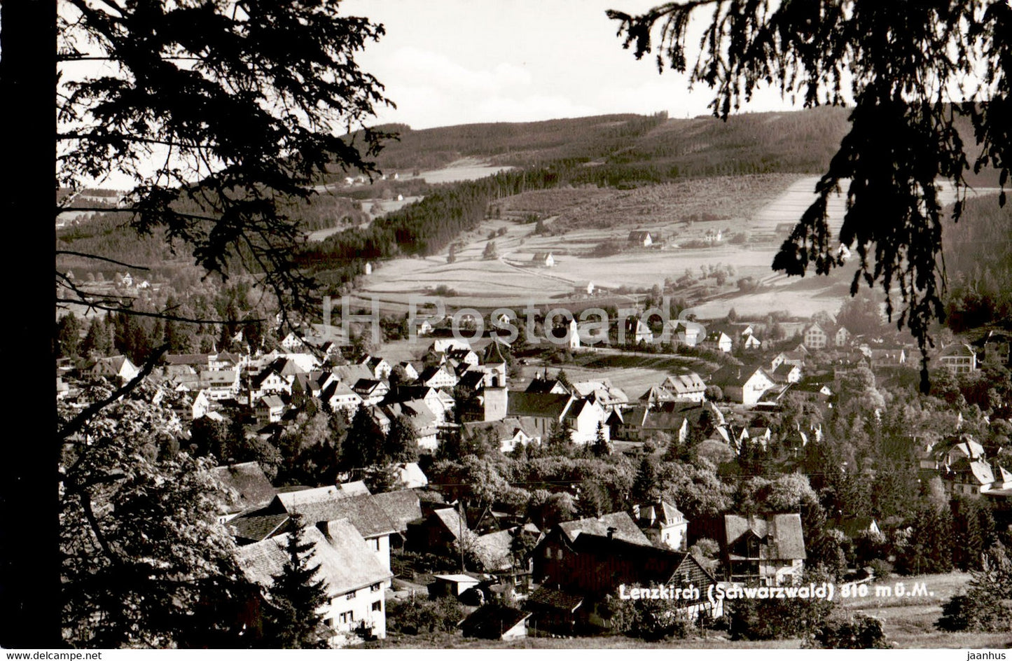 Lenzkirch - Schwarzwald - 810 m - old postcard - 1959 - Germany - used - JH Postcards