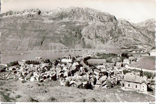 Andermatt 1444 m gegen Batzberg - old postcard - 1956 - Switzerland - used - JH Postcards