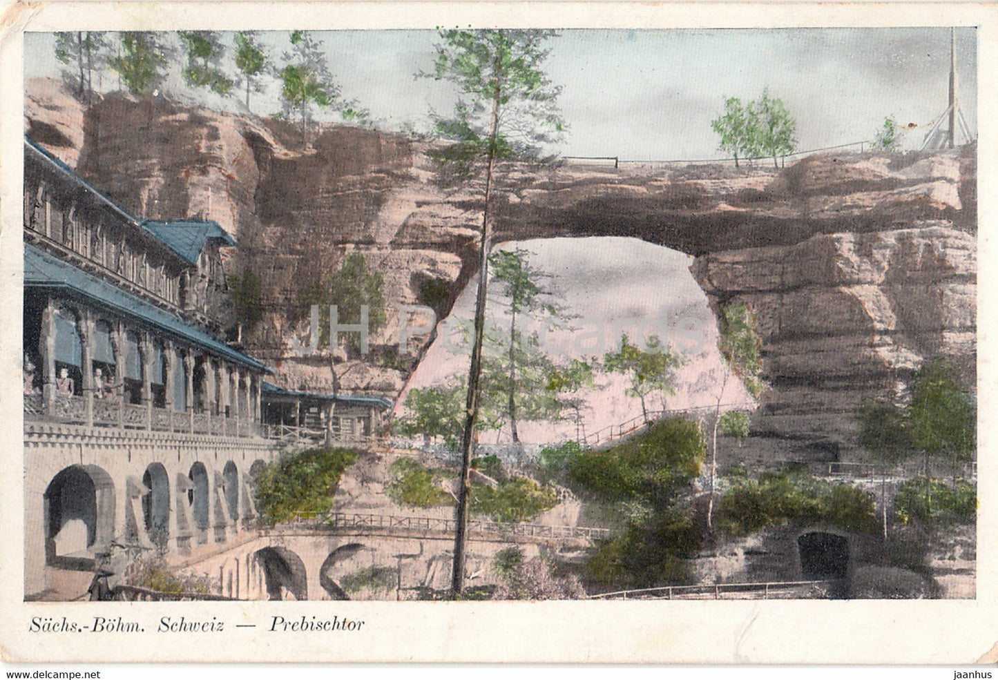 Sachs Bohm - Schweiz - Prebischtor - old postcard - 1906 - Germany - used - JH Postcards