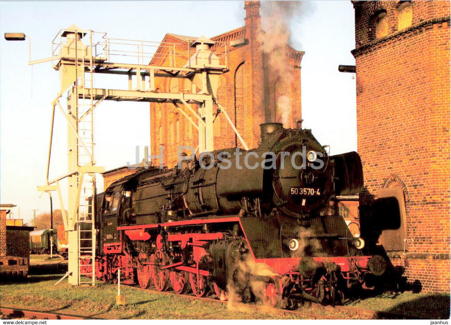 Historischer Lokschuppen Wittenberge - train - railway - locomotive - Germany - unused - JH Postcards