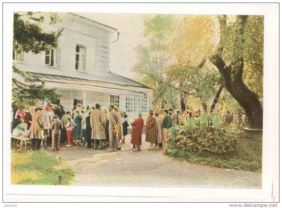 Entrance to the House Museum - Home of Russian Writer Leo Tolstoy - Yasnaya Polyana - 1963 - Russia USSR - unused - JH Postcards