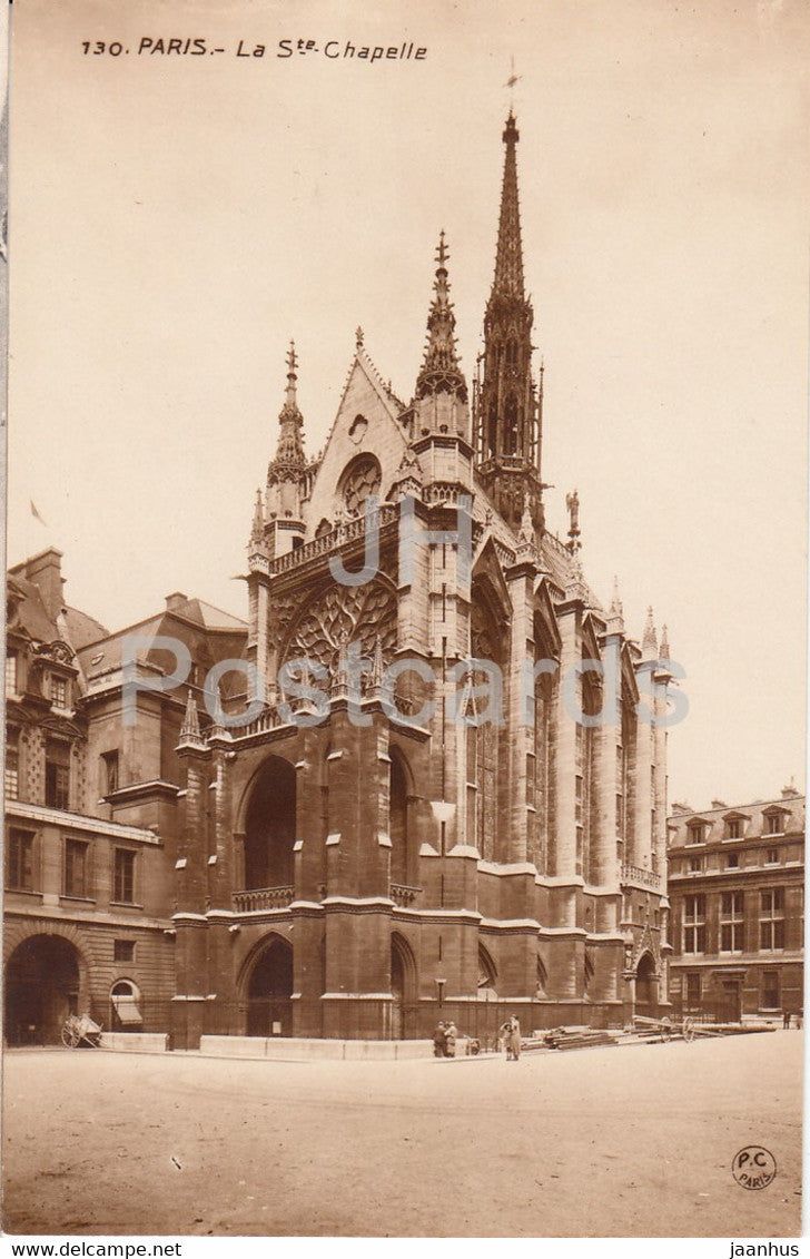 Paris - La Ste Chapelle - 130 - old postcard - France - unused - JH Postcards