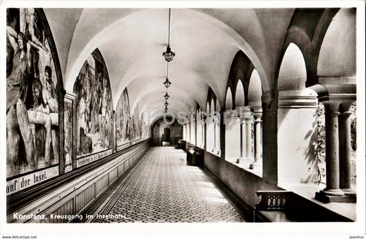 Konstanz - Kreuzgang im Inselhotel - hotel - Germany - unused - JH Postcards