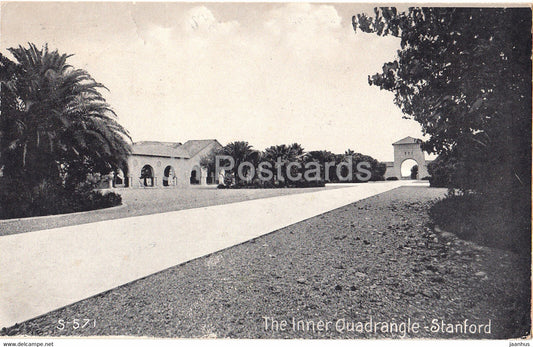 Stanford - The Inner Quadrangle - old postcard - S-571 - 1929 - USA - used - JH Postcards