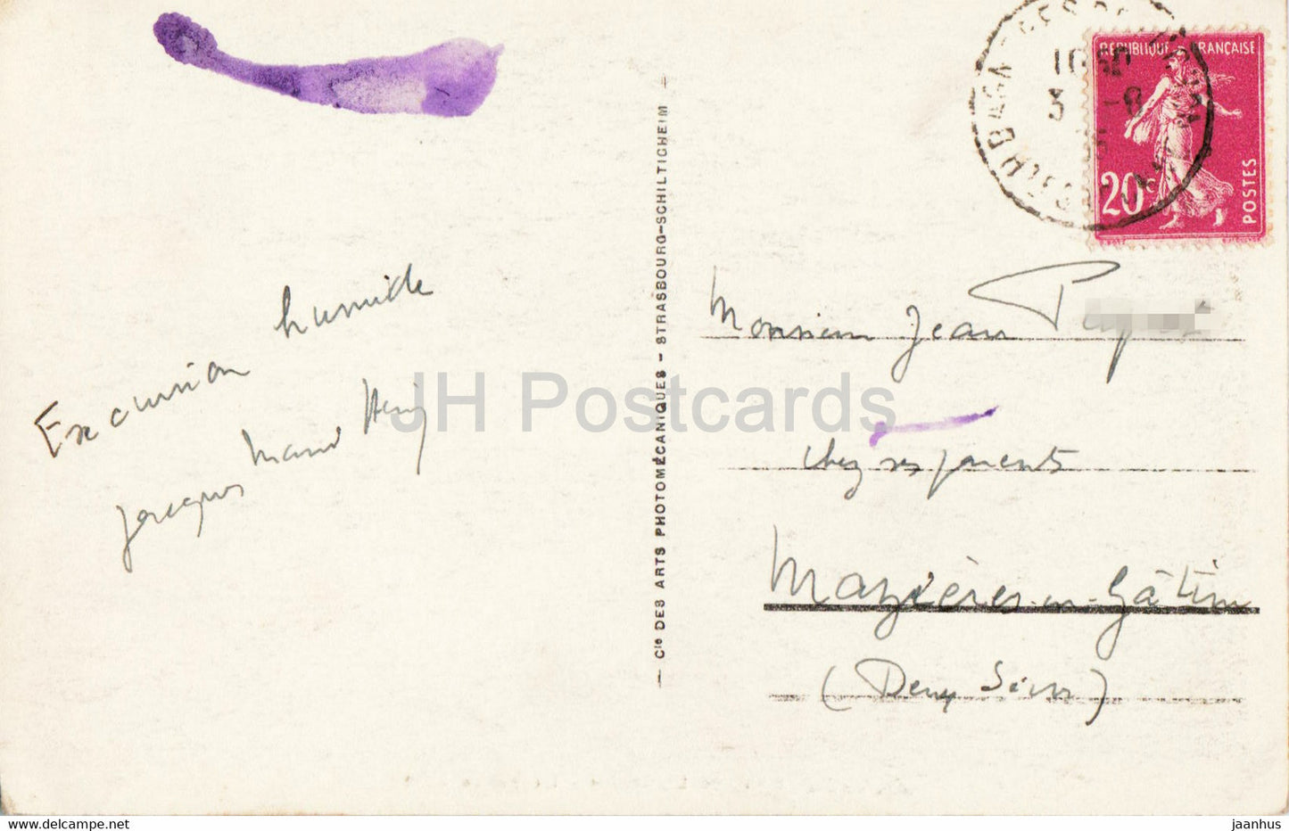 Env de Luchon - La Vallee d'Oo - 112 - alte Postkarte - 1935 - Frankreich - gebraucht