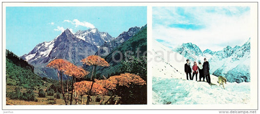 Alpine meadows - mountains - Karachay-Cherkessia - Russia USSR - 1983 - unused - JH Postcards