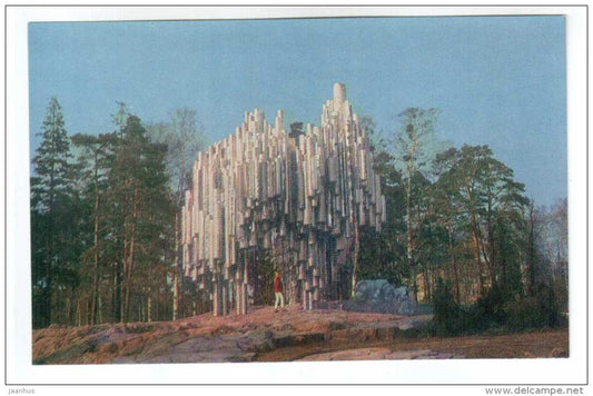 Monument to composer Jan Sibelius - Helsinki - 1971 - Finland - unused - JH Postcards