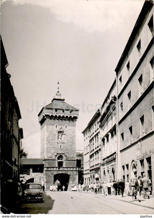 Krakow - Brama Florianska - Florianska Gate - 1963 - Poland - used - JH Postcards
