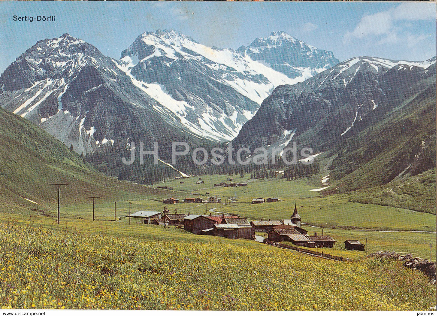 Sertig Dorfli bei Davos mit Ducan - 1979 - Switzerland - used - JH Postcards