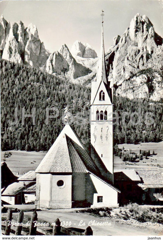 Pozza di Fassa - La Chiesetta - church - 1965 - Italy - used - JH Postcards