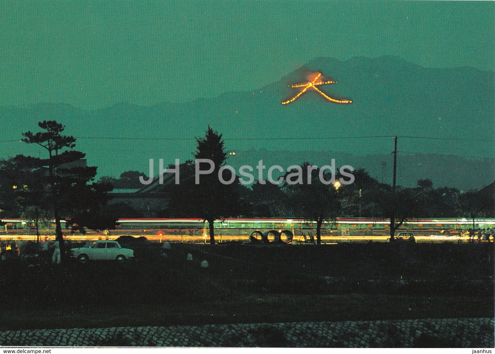 Kyoto - Daimonji Bon-Fire 16th August - Japan - unused - JH Postcards