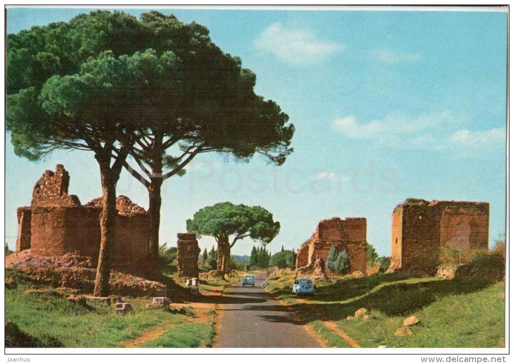 Via Appia Antica - Appia Antica street - Roma - Rome - 234 - Italia - Italy - unused - JH Postcards