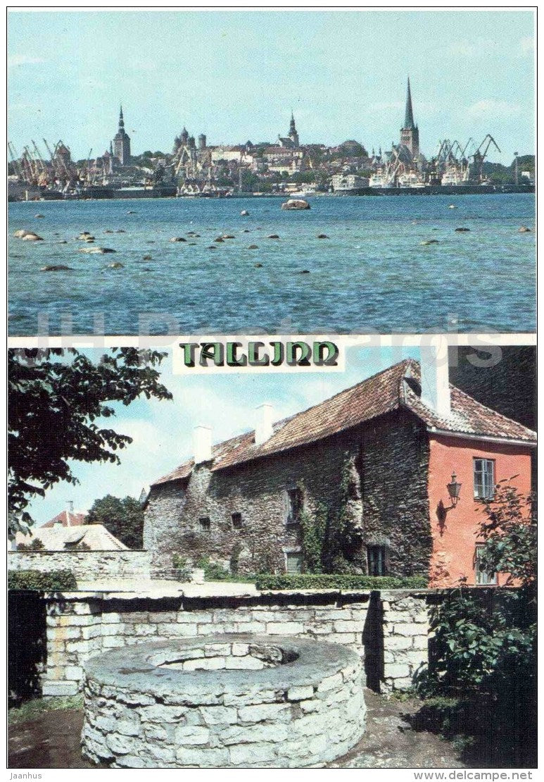 panorama - well - Tallinn - Intourist - 1986 - Estonia USSR - unused - JH Postcards