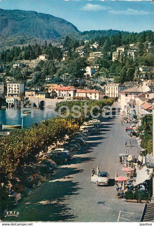 Ascona - Lago Maggiore - La Piazza - old car - 611 - 1965 - Switzerland - used - JH Postcards