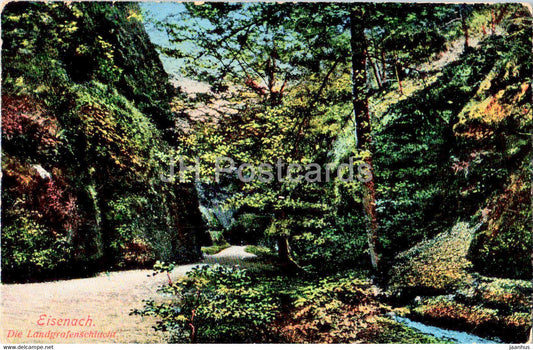 Eisenach - Die Landgrafenschlucht - Feldpost - old postcard - 1914 - Germany - used - JH Postcards