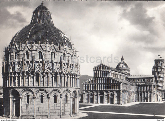 Pisa - Piazza Duomo - old postcard - 1955 - Italy - used - JH Postcards