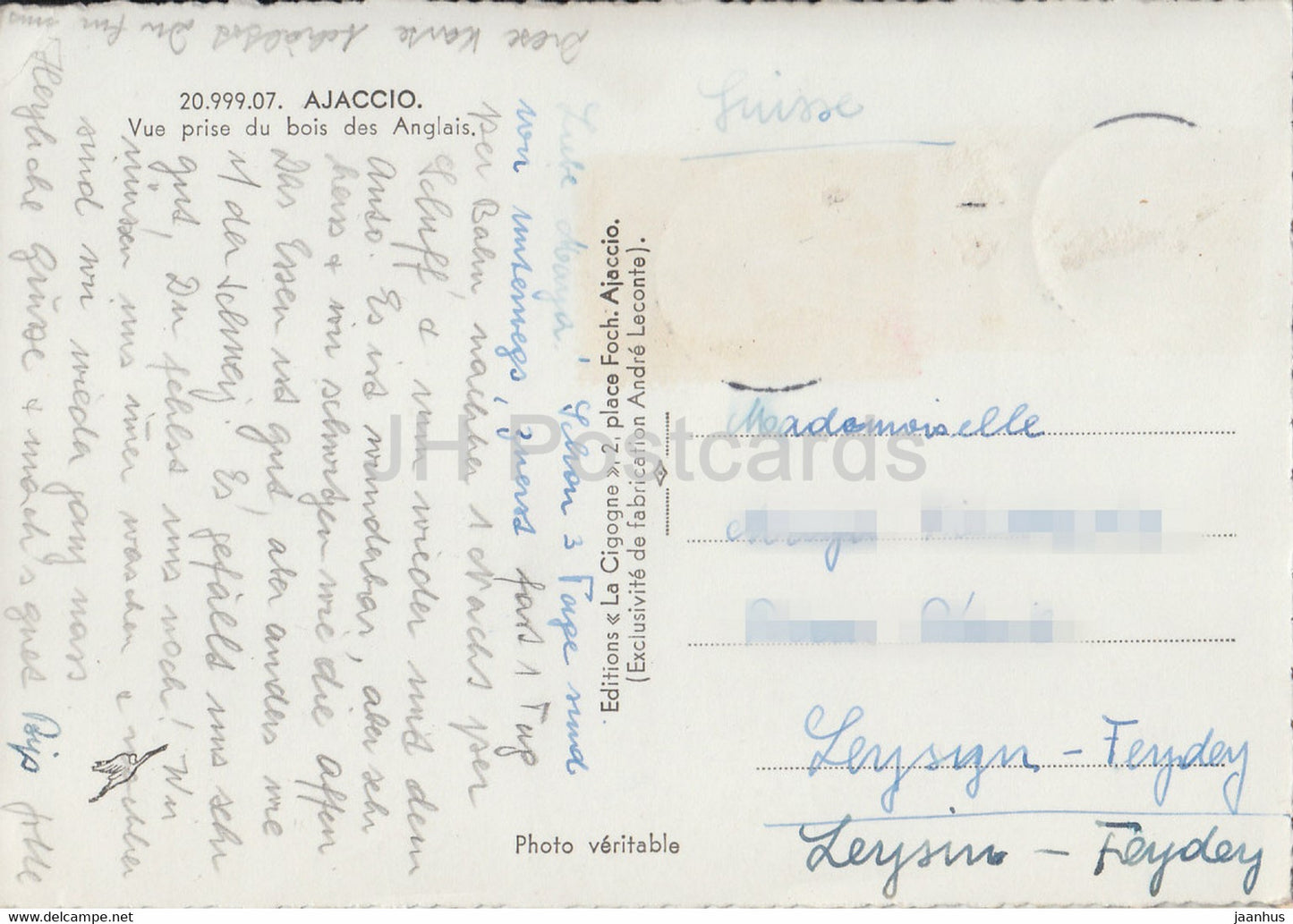 Ajaccio - Vue prise du bois des Anglais - France - used