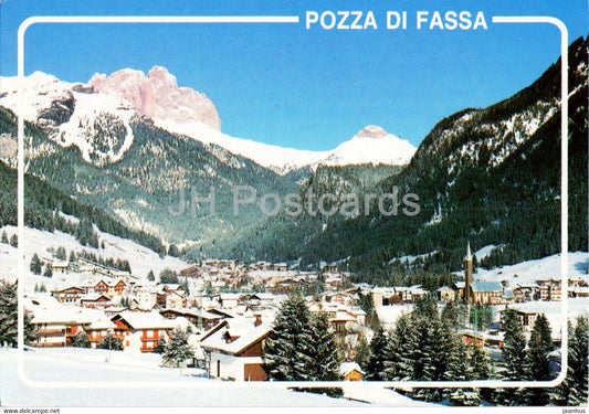 Pozza di Fassa - Dolomiti - Val di Fassa - Gruppo del Sassolungo - 1995 - Italy - used - JH Postcards