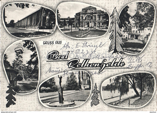 Gruss aus Bad Rothenfelde - Badehaus - Aussichtsturm - 1964 - Germany - used - JH Postcards