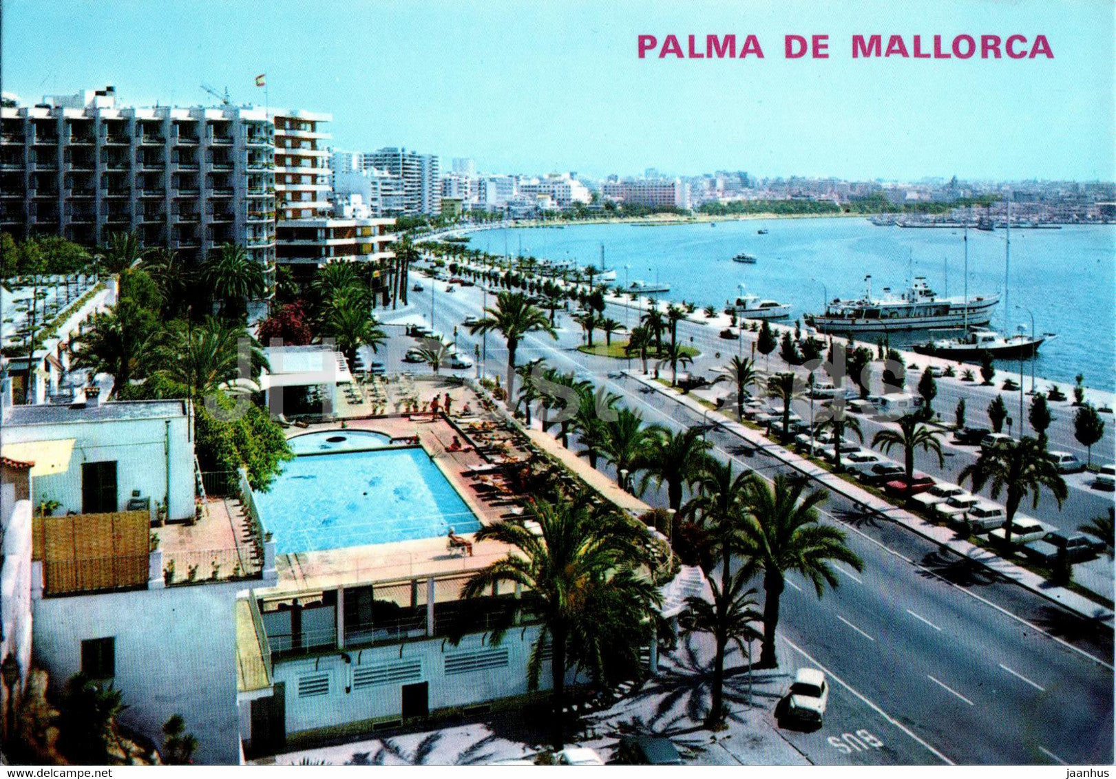 Palma de Mallorca - Vista del Paseo Maritimo - 2399 - 1993 - Spain - used - JH Postcards
