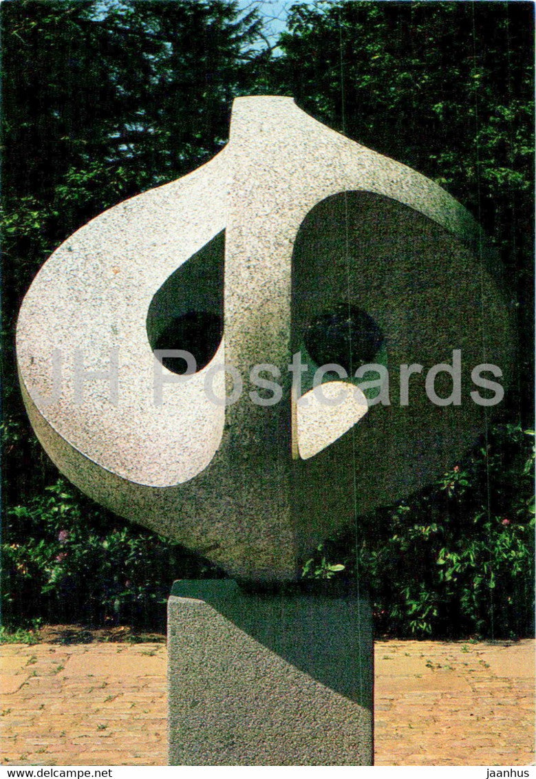 sculpture by Max Bill - Construction - Louisiana Museum of Modern Art - Swiss art - Denmark - unused - JH Postcards