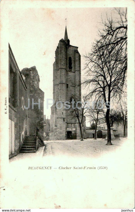 Beaugency - Clocher Saint Firmin - 1530 - bell tower - old postcard - 1911 - France - used - JH Postcards