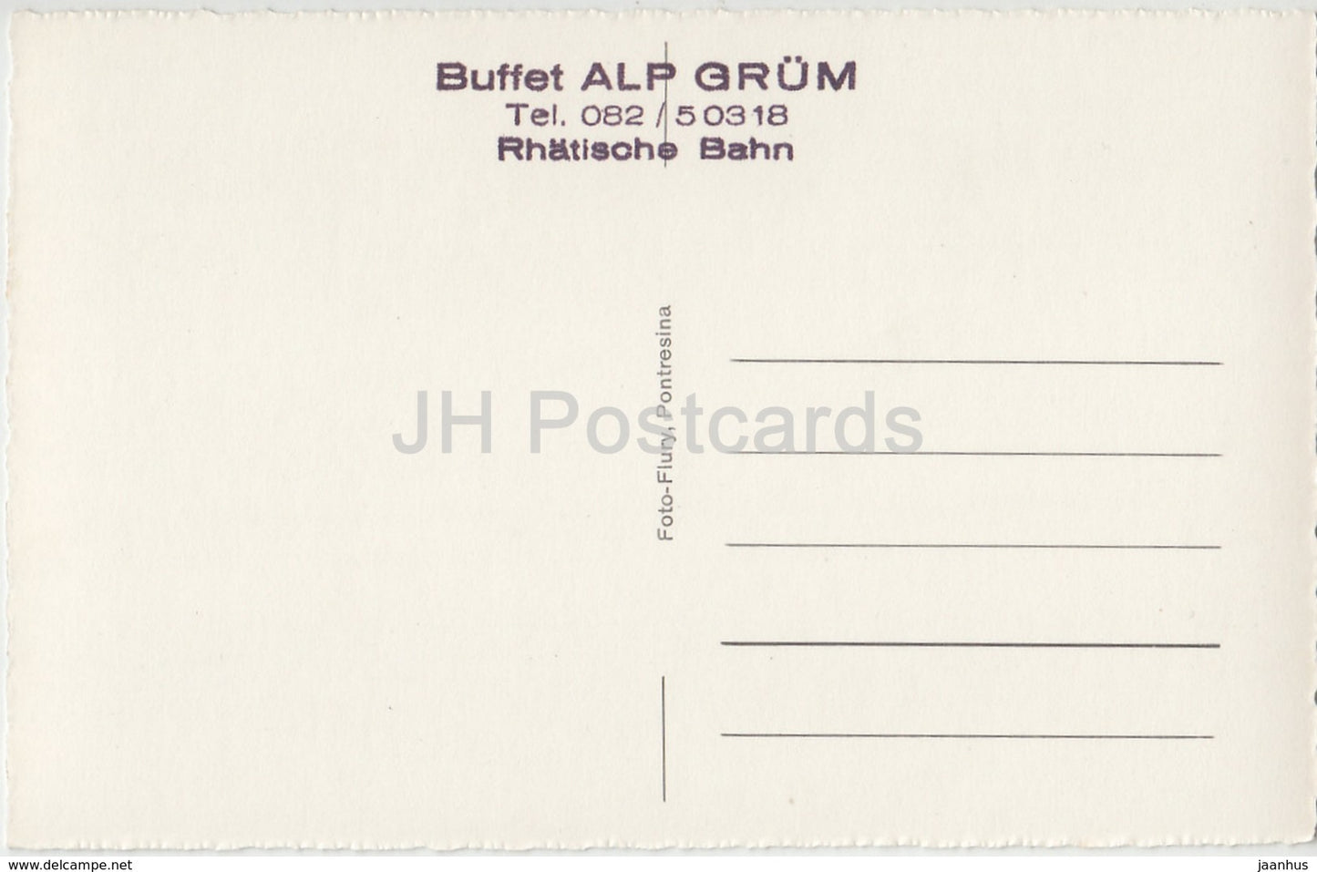 Bernina - Multiview - Buffet Alp Grum 14 - Schweiz - alte Postkarte - unbenutzt