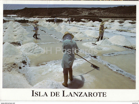 Isla de Lanzarote - salt mine - 1995 - Spain - used - JH Postcards