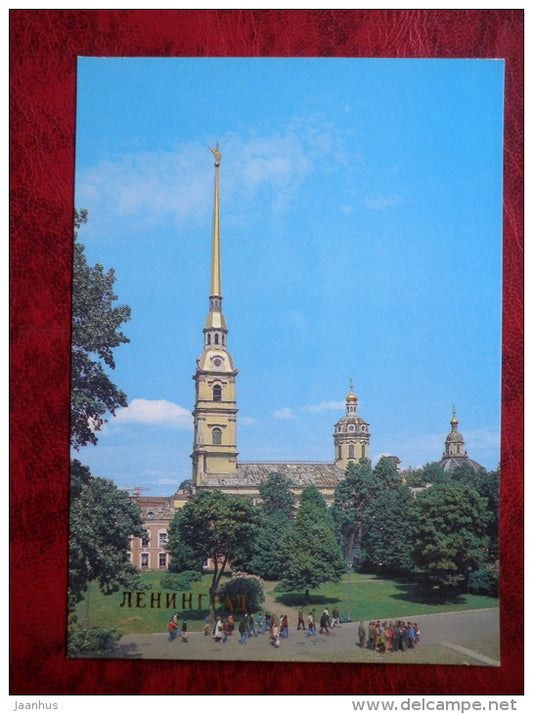 Leningrad - St. Petersburg - Peter and Paul Cathedral - 1983 - Russia - USSR - unused - JH Postcards