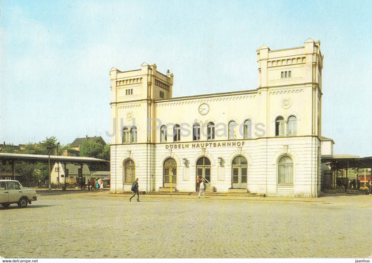 Dobeln - Bahnhof - railway station - Germany DDR - used - JH Postcards