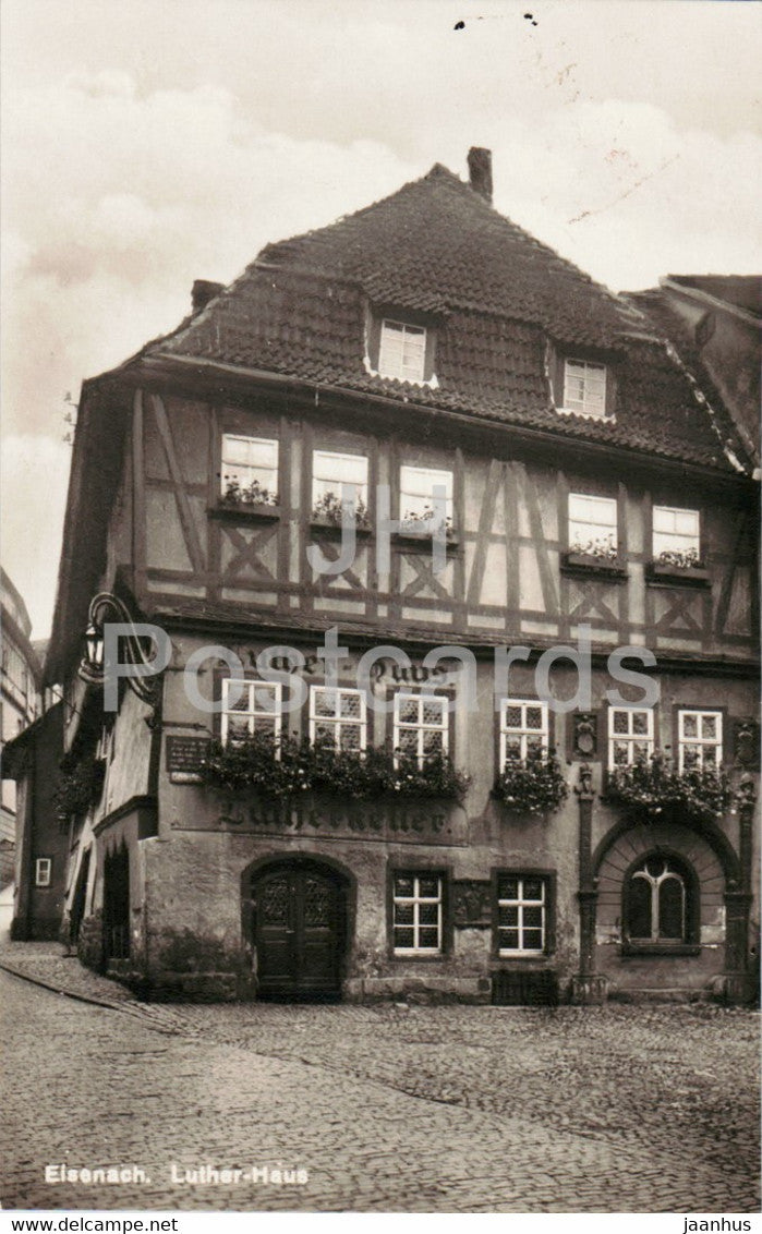 Eisenach - Luther Haus - 5500 - old postcard - Germany - unused - JH Postcards