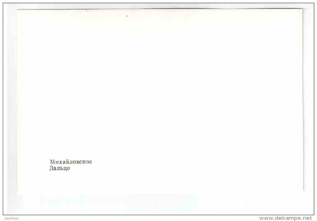 hall - Mikhaylovskoye Museum Reserve - 1988 - Russia USSR - unused - JH Postcards