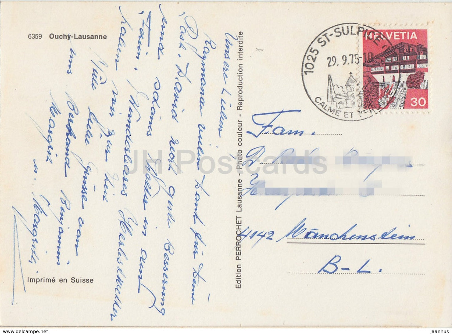 Ouchy Lausanne - boat - 6359 - 1975 - Switzerland - used