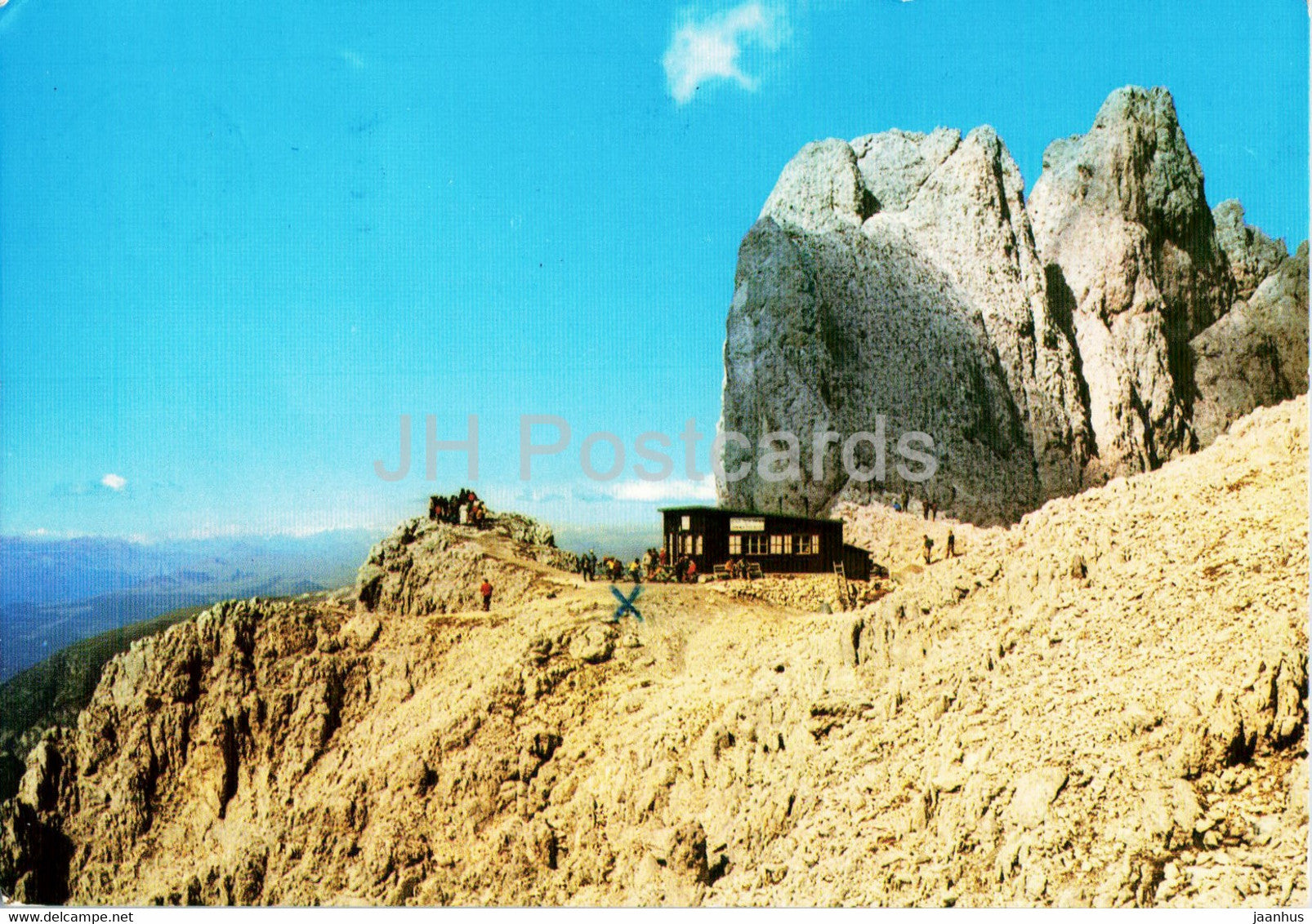 Dolomiti - Gruppo del Catinaccio - Rifugio Passo Principe - Santnerpass Hutte - 1977 - Italy - used - JH Postcards