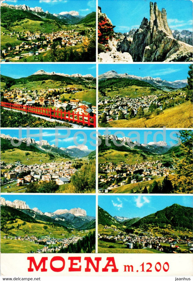 Moena 1200 m - multiview - Italy - used - JH Postcards