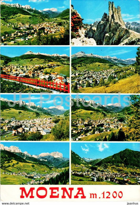 Moena 1200 m - multiview - Italy - used - JH Postcards