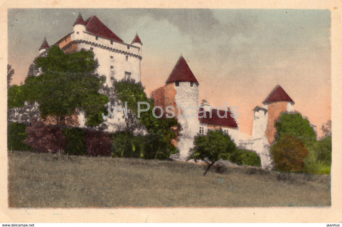 Environs de Lons le Saunier - Chateau du Pin - Jura Touriste - castle - old postcard - 1953 - France - used