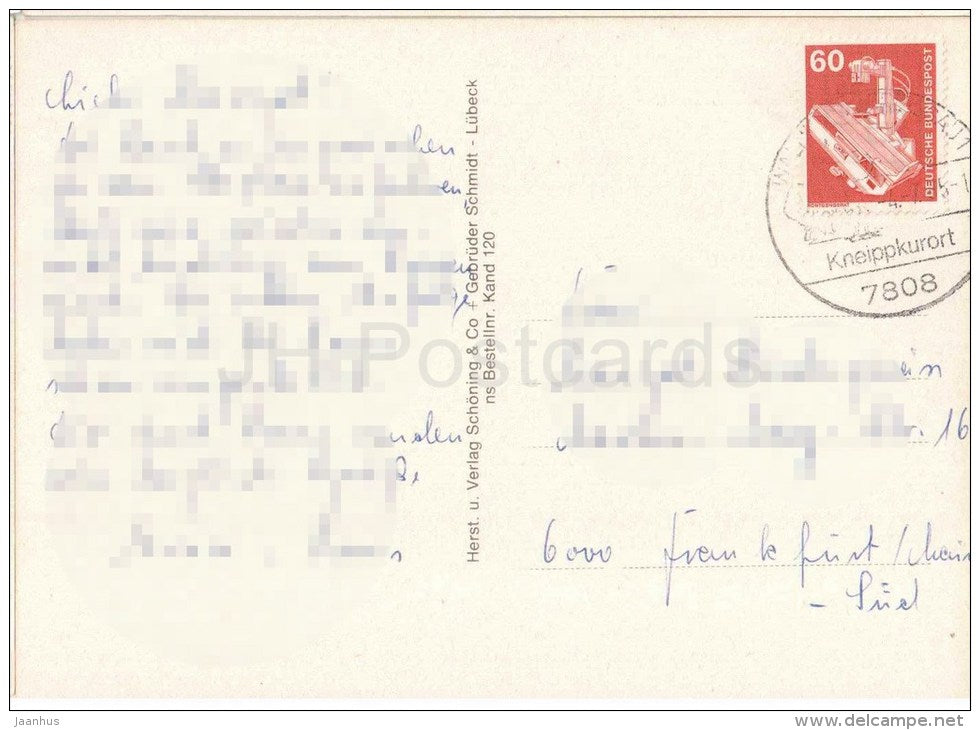 Grüsse vom Kandel im Schwarzwald - Bergkapelle - Kandelhof - Germany - gelaufen - JH Postcards