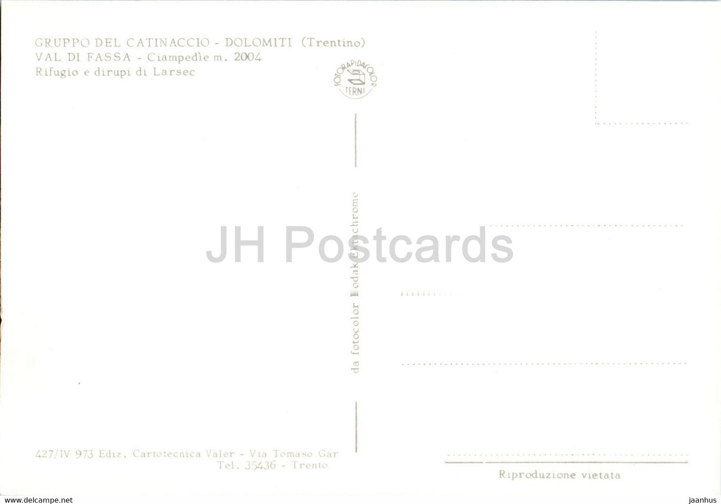 Gruppo del Catinaccio - Dolomiti - Val di Fassa - Rifugio e dirupi di Larsec - Italie - inutilisé