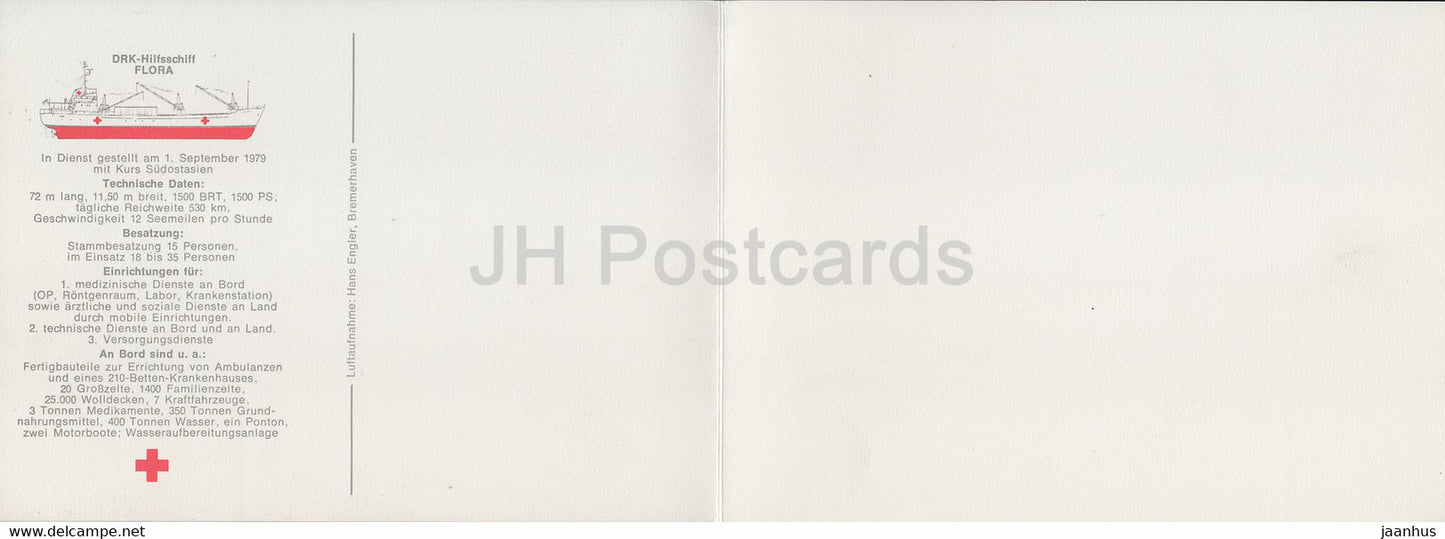 DRK Hilfsschiff Flora - navire médical - Allemagne - inutilisé