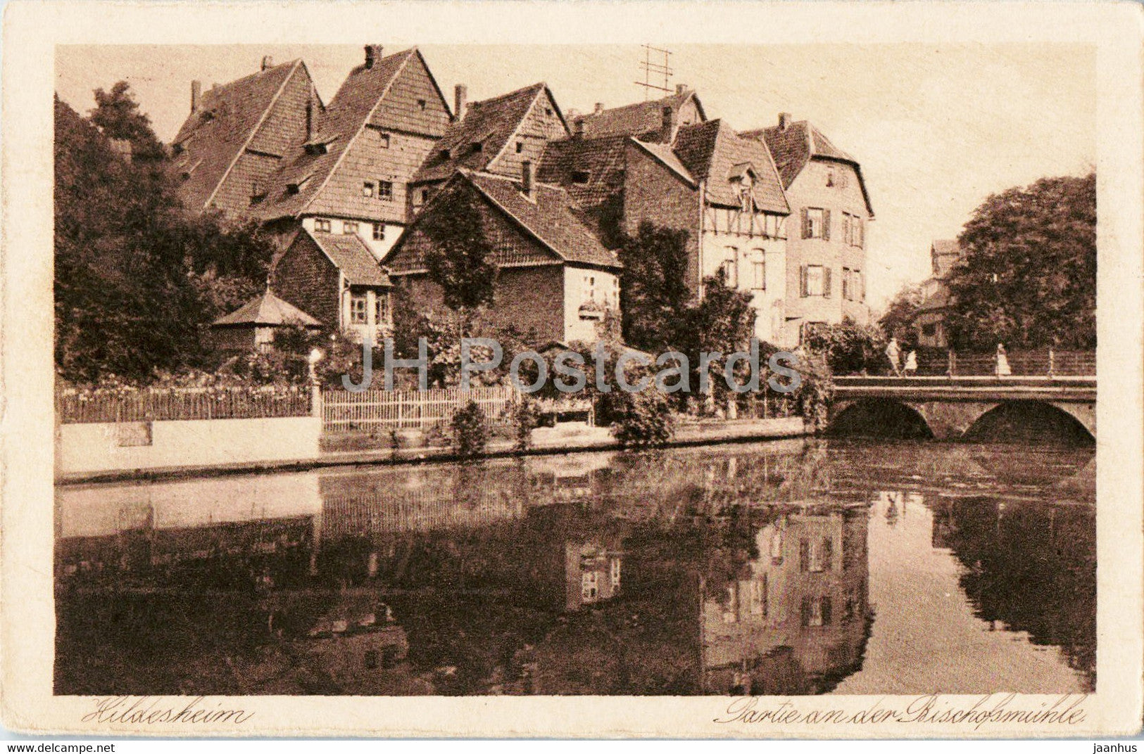 Hildesheim - Partie der Bischofsmuhle - 20151 - old postcard - Germany - unused - JH Postcards