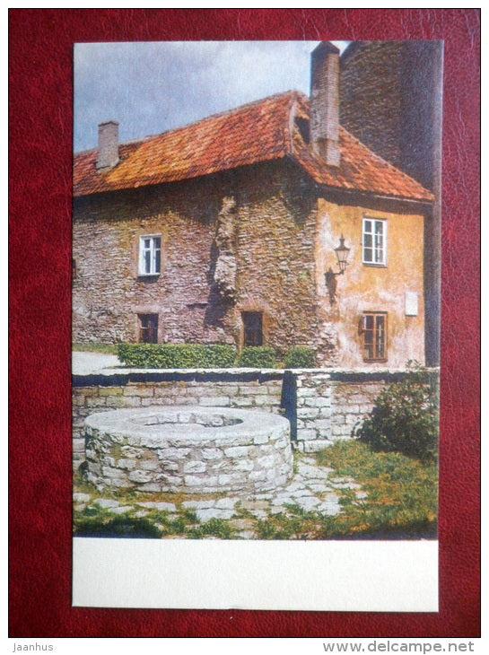 Medieval well and Small dwelling house at Toompea - Old Town - Tallinn - 1972 - Estonia USSR - unused - JH Postcards